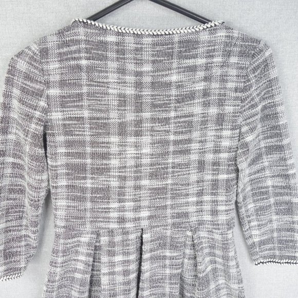Max Studio Dress Womens Extra Small Gray Pullover Long Sleeve Stretch - Picture 5 of 8